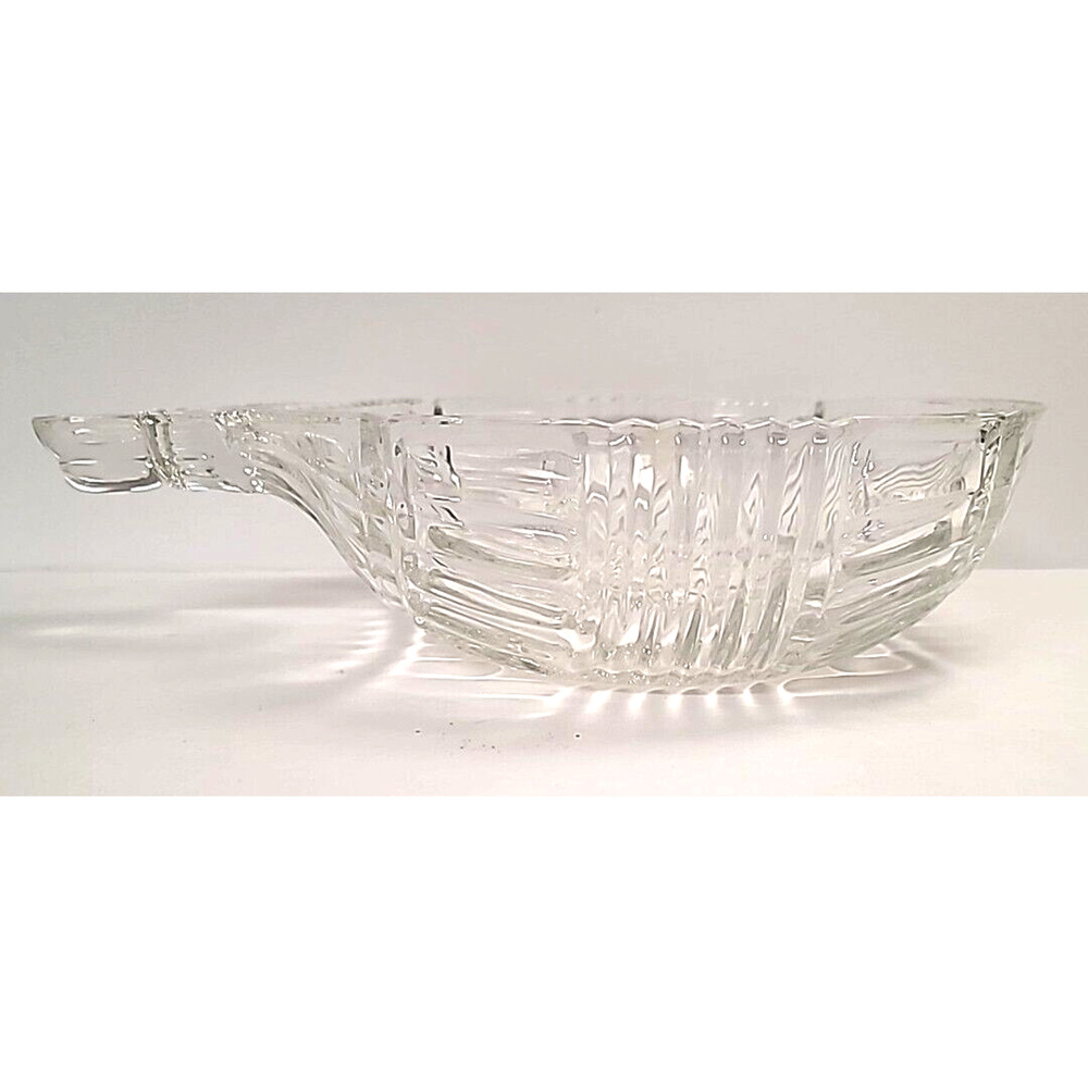 Vtg Fifth Avenue Crystal Christmas Ornament‎ Shaped Snowflake Serving Bowl/ Dish - Picture 4 of 8